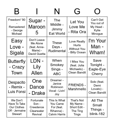 S&R PRIDE Rock & Roll Bingo - Round 3 Bingo Card