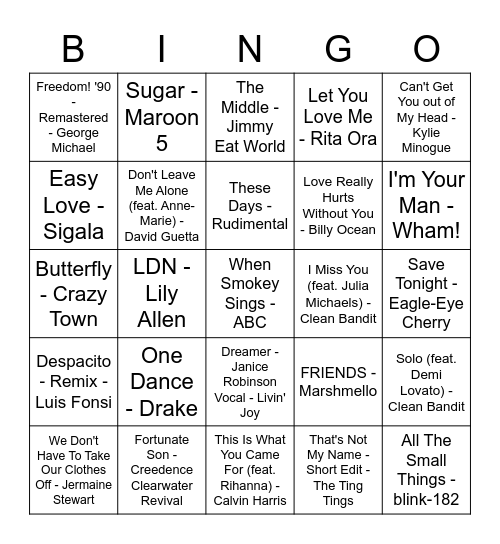 S&R PRIDE Rock & Roll Bingo - Round 3 Bingo Card