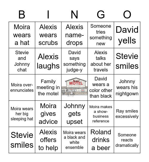 SCHITT'S CREEK! Bingo Card