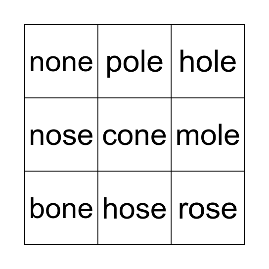 unit 8 Bingo Card