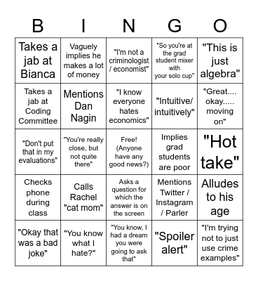 *TOP SECRET* Tom Bingo Card