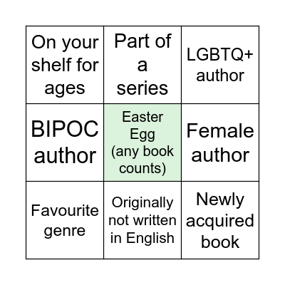 April Bingo Card