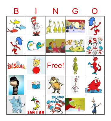 DR SUESS BINGO Card