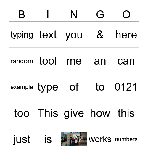 MAMA Bingo Eggzample Bingo Card