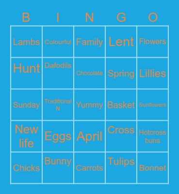 Easter Bingo Card