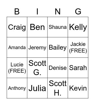 Covid-19 Vaccine Bingo Card