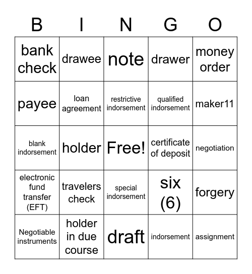 Bingo Card