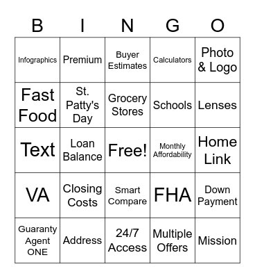 Berkshire Hathaway Real Estate Experts Bingo Card