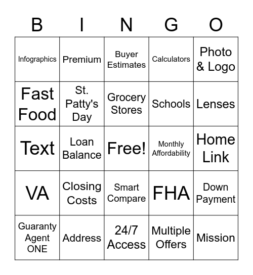 Berkshire Hathaway Real Estate Experts Bingo Card