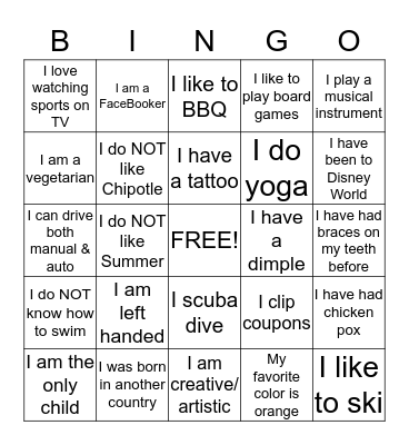 Somerset Home 2 Bingo Card