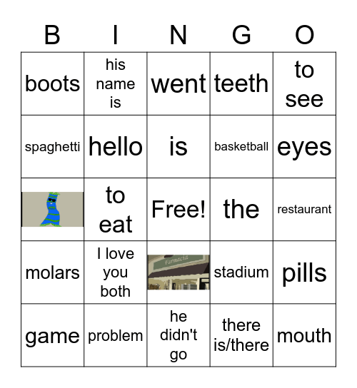 Billy la Bufanda Bingo Card