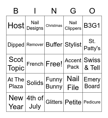 Color Street Bingo! Bingo Card