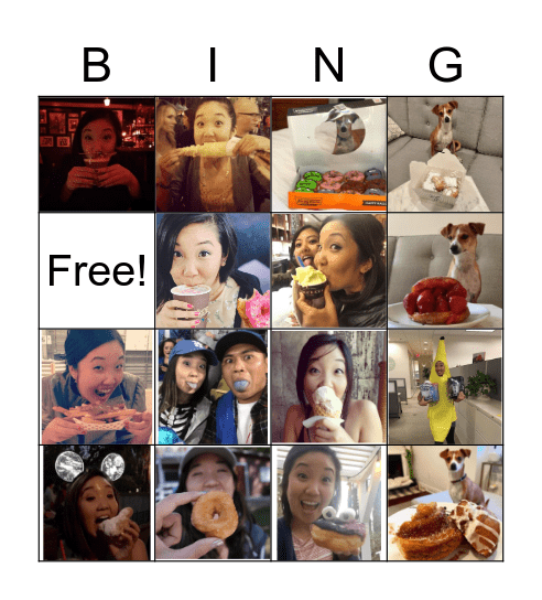 Marissa's Foodie Bingo Card