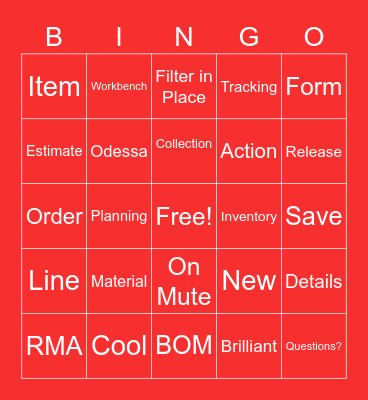CloudSuite Bingo Card