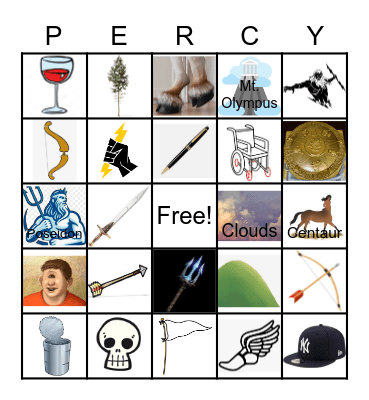 Percy Bingo Card