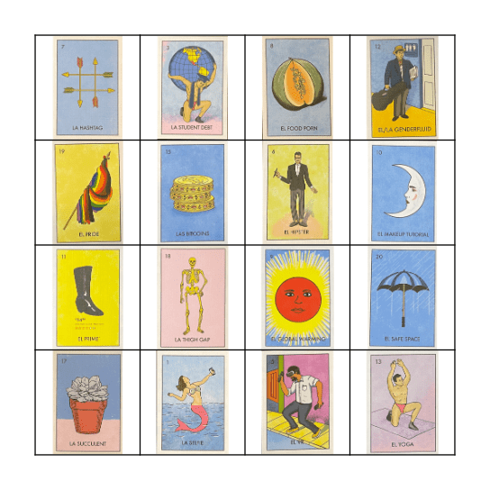 Loteria Bingo Card