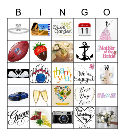 E  N  G  A  G  E  M  E  N  T Bingo Card