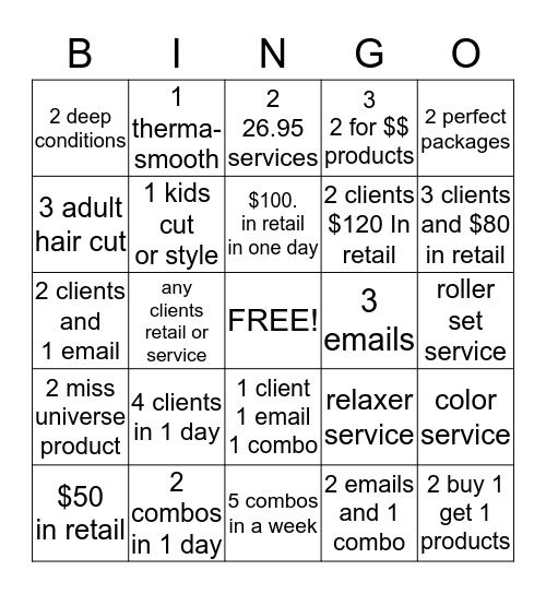 FOCUS AREAS Bingo Card
