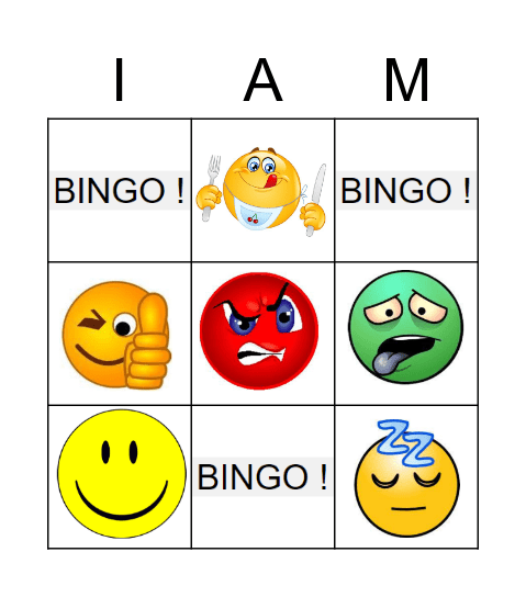 Bingo ! Bingo Card