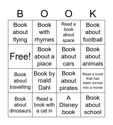 Book bingo Card