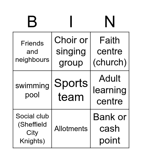 Wish Course - Community Bingo Card