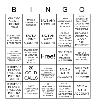 SPRING BINGO Card