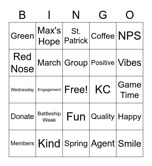 Sales Bingo! Bingo Card