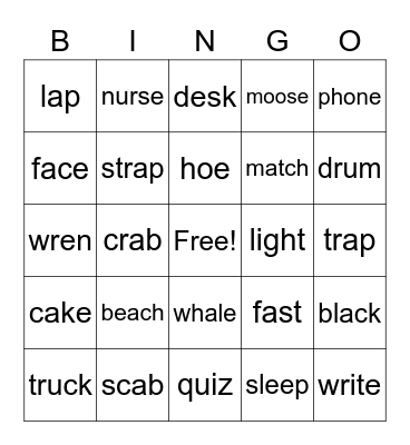 Method Bingo Card