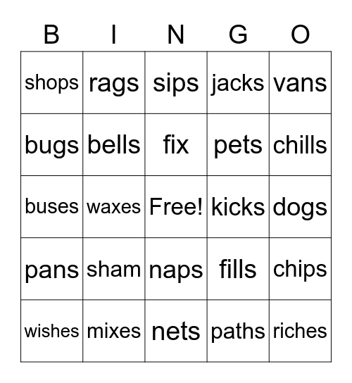 1.6 Bingo Card