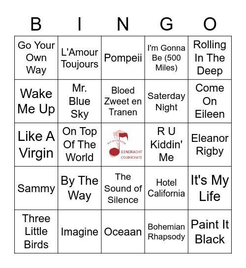 BINGO Top2000 Bingo Card
