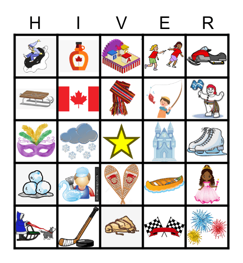 LOTO DU CARNAVAL Bingo Card