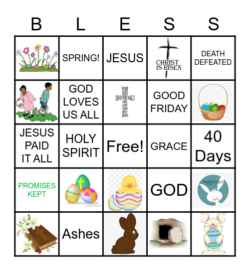 GOOD FRIDAY! Bingo Card