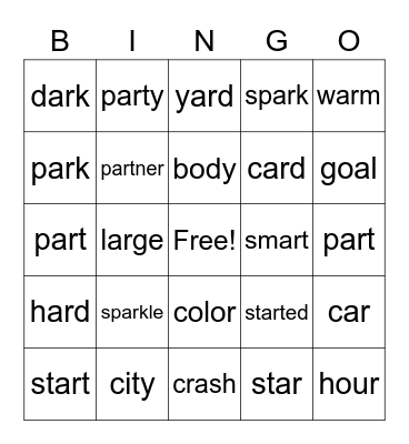 Module 6 Week 3 Bingo Card