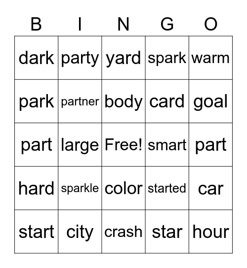 Module 6 Week 3 Bingo Card