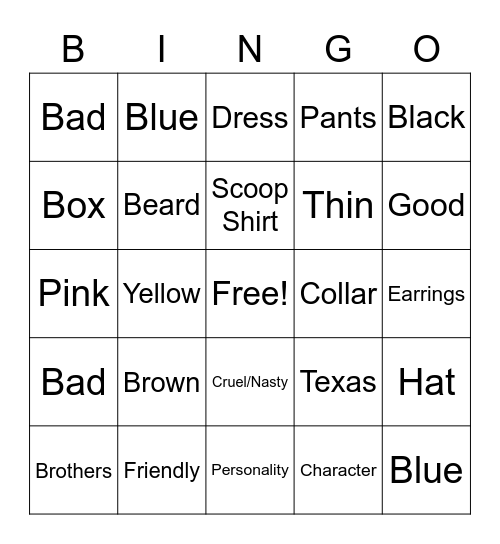 ASL Bingo Card