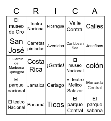 ¡Lotería! Bingo Card