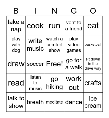 Getting to Green Bingo Card