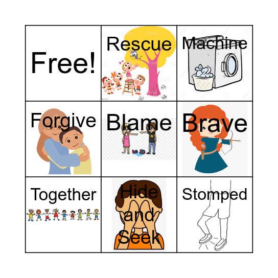 Mathew and Tilly Bingo Card