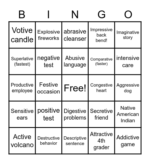 suffix-ive-causing-or-making-bingo-card