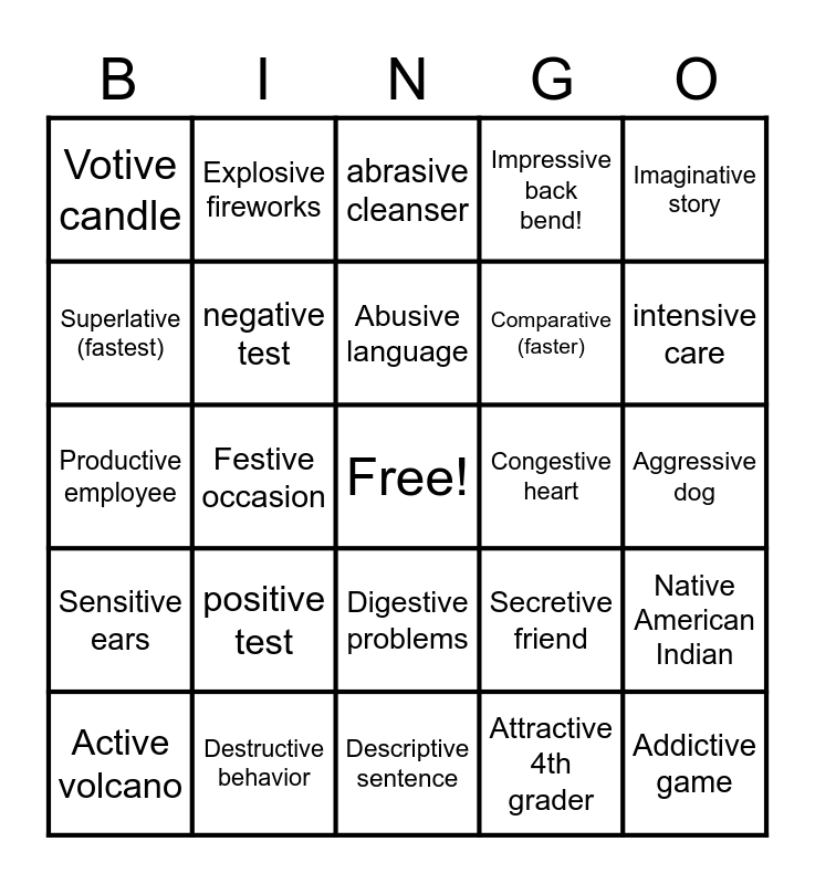 suffix-ive-causing-or-making-bingo-card