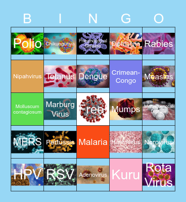 Virus and Disease Bingo Card