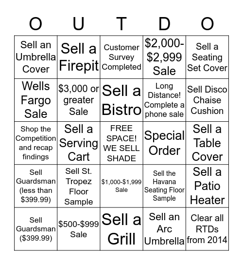 EARLY BUY LAWRO EVENT (One invoice per spot) Bingo Card