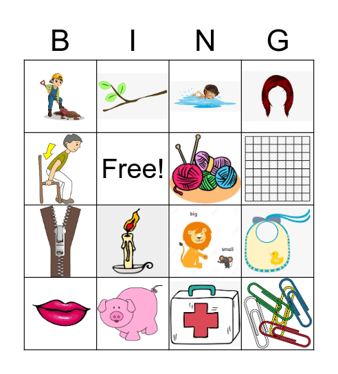 I Bingo Card
