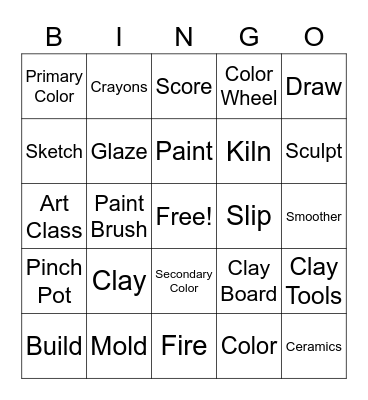 Art Bingo Card