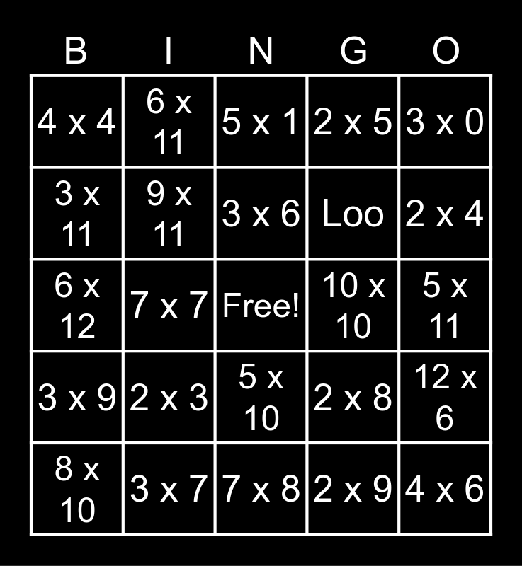 times-tables-bingo-card
