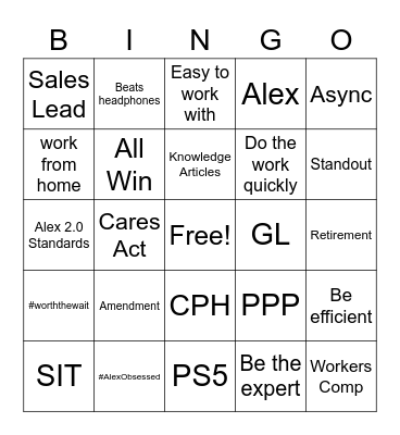 National Chat Bingo Card