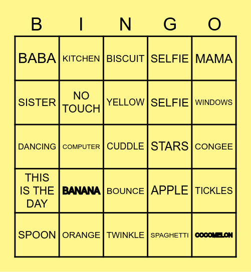 LANA'S WORLD Bingo Card