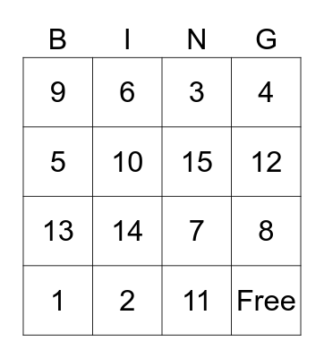 2D and 3D Shapes Bingo Card