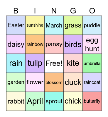 Spring Bingo! Bingo Card