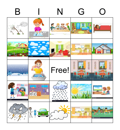 La maison Bingo Card